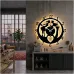 KALP AŞIKLAR TEMALI RGB Uzaktan Kumandalı 40x40cm Siyah MDF Duvar Saati