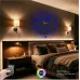 Ayakkabı Tamircisi Temalı RGB Uzaktan Kumandalı 40x40cm Siyah MDF Duvar Saati