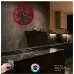Ayakkabı Tamircisi Temalı RGB Uzaktan Kumandalı 40x40cm Siyah MDF Duvar Saati