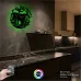 Bira Temalı RGB Uzaktan Kumandalı 40x40cm Siyah MDF Duvar Saati