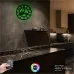 Çark Dişli Temalı RGB Uzaktan Kumandalı 40x40cm Siyah MDF Duvar Saati