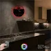 Kabe Temalı  RGB Uzaktan Kumandali 40x40cm Siyah MDF Duvar Saati