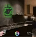 Kuş Kafesi Figürlü RGB LED Işıklı MDF Duvar Saati