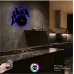 Kuşlar Dalda Figürlü RGB LED Işıklı MDF Duvar Saati