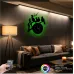 Kuşlar Dalda Figürlü RGB LED Işıklı MDF Duvar Saati