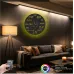 Luvivia Matematik Figürlü RGB LED Işıklı MDF Duvar Saati