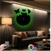 Melekler Uçuyor Figürlü RGB LED Işıklı MDF Duvar Saati - Luvivia