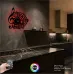 Sol Anahtarı Nota Figürlü RGB LED Işıklı MDF Duvar Saati - Luvivia