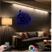 Sol Anahtarı Nota Figürlü RGB LED Işıklı MDF Duvar Saati - Luvivia