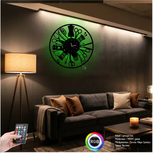 Luvivia Terzi Moda Stilist Figürlü RGB LED Işıklı MDF Duvar …