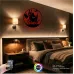 Luvivia Travel Temalı RGB LED Işıklı MDF Duvar Saati - Seyahat Tutkunlarına Özel