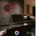 Luvivia Uçan Kuşlar Figürlü RGB LED Işıklı MDF Duvar Saati