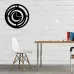 Geometrik İlizyon v2 Siyah MDF Duvar Saati