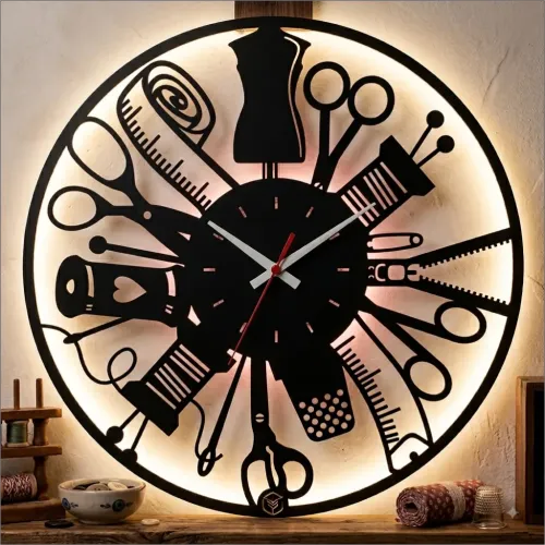 TERZİ MODA STİLİST TEMALI RGB Uzaktan Kumandalı 40x40cm Siya…