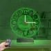 Klasik Saat Saatli 3D Lamba - Masa Gece Lambası