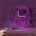 Dj Müzik Kulaklık Saatli 3D Lamba - Masa Gece Lambası