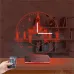 Mekke Kabe Cami Saatli 3D Lamba - Masa Gece Lambası