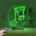 Müzik Nota Müzisyen Tasarım Saatli 3D Lamba - Masa Gece Lambası