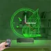 Gemici Kaptan Denizci Yelkenli V1 Saatli 3D Lamba - Masa Gece Lambası