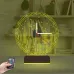 Özgürlük Heykeli New York Saatli 3D Lamba - Masa Gece Lambası