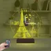 Eyfel Kulesi Paris Saatli 3D Lamba - Masa Gece Lambası