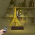 Eyfel Kulesi Paris Saatli 3D Lamba - Masa Gece Lambası