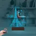Eyfel Kulesi Paris Saatli 3D Lamba - Masa Gece Lambası