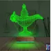 Alaaddin Sihirli Lamba 3D Lamba - Masa Gece Lambası