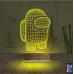 Among Us Astronaut 3D Lamba - Masa Gece Lambası