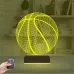 Basketbol Topu Basketçi 3D Lamba - Masa Gece Lambası