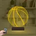 Basketbol Topu Basketçi 3D Lamba - Masa Gece Lambası