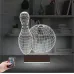 Bowling Topu Labut 3D Lamba - Masa Gece Lambası