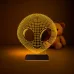Alien Uzaylı Çocuk Odası 3D Lamba - Masa Gece Lambası