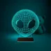 Alien Uzaylı Çocuk Odası 3D Lamba - Masa Gece Lambası