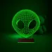 Alien Uzaylı Çocuk Odası 3D Lamba - Masa Gece Lambası
