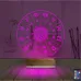Astroloji Burç Lotus 3D Lamba - Masa Gece Lambası