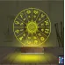 Astroloji Burç Lotus 3D Lamba - Masa Gece Lambası