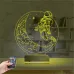 Astronot Ay 3D Lamba - Masa Gece Lambası