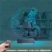 Astronot Ay 3D Lamba - Masa Gece Lambası
