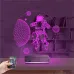 Astronot Gezegen 3D Lamba - Masa Gece Lambası