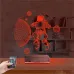 Astronot Gezegen 3D Lamba - Masa Gece Lambası