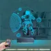 Astronot Gezegen 3D Lamba - Masa Gece Lambası