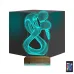 Minimalist Aşk Sevgili 3D Lamba - Masa Gece Lambası