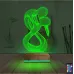 Minimalist Aşk Sevgili 3D Lamba - Masa Gece Lambası
