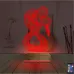 Minimalist Aşk Sevgili 3D Lamba - Masa Gece Lambası