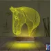 At Tasarım 3D Lamba - Masa Gece Lambası