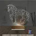 At Tasarım Polygonal 3D Lamba - Masa Gece Lambası