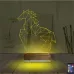 At Tasarım Polygonal 3D Lamba - Masa Gece Lambası