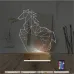 At Tasarım Polygonal 3D Lamba - Masa Gece Lambası