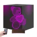 Ayıcık Kalp Seni Seviyorum 3D Lamba - Masa Gece Lambası